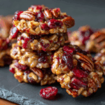 No Bake Cranberry Pecan Praline Cookies No-Bake Cranberry Pecan Praline Cookies – A Sweet and Easy Treat